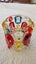 ~" Mid Century Japanese Multi Coloured Art Glass Candle Holder "~ Carousel 6