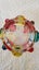 ~" Mid Century Japanese Multi Coloured Art Glass Candle Holder "~ Carousel 9