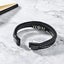 Mens To My Son Love You Forever Leather Braided Bracelet Wristband + Gift Card Carousel 6