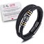 To My Son Love You Forever Leather Braided Bracelet Wristband + Gift Card Carousel 2