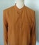 Vintage Rich Terracotta 60s Collarless Classic Shirt Mens Excellent Carousel 2