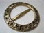 Ornate Gold-Tone Metal Vintage Belt Buckle Carousel 2