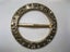 Ornate Gold-Tone Metal Vintage Belt Buckle Carousel 3