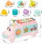 12 Months Up Musical Learning Toys Baby Bus Toys Xylophone Shape Early Education Carousel 7