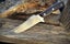 HUGE VINTAGE CARBON FIXED BLADE MADE BY U.S.A SCHRADE FOR SEARS *UNUSED - WOW* Carousel 7