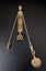 Antique Watch Fob Chain & Seal with Mourning Locket frame 9ct Carousel 1