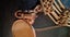 Antique Watch Fob Chain & Seal with Mourning Locket frame 9ct Carousel 8