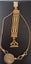 Antique Watch Fob Chain & Seal with Mourning Locket frame 9ct Carousel 12