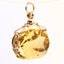 Antique Heavy 12.6gr 9ct gold & Citrine Spinner Swivel Fob Carousel 2