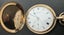 NZ WW1 GOLD PRESENTATION POCKET WATCH - 26/31700 William MCLAUGHLIN NZRB WIA Carousel 6