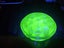 Vintage Uranium Glass Flower Frog Carousel 2