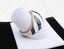 Vtg DAISY White & Blue Enamel 14CT Yellow on White Gold Ring, Size N * RV $2970 Carousel 5