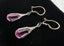18ct Solid Gold Rubellite Tourmaline Art Nouveau Drop Prcd Earrings w/ Valuation Carousel 5