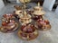 Vintage Murano Venezia Cranberry Glass 115 Set Carousel 2