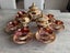 Vintage Murano Venezia Cranberry Glass 115 Set Carousel 3