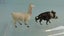 Vintage Britains Zoo Lead Animals: Wild Boar & Llama Carousel 4