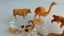Vintage Britains Flock-Covered Lead Farm & Zoo Animals Carousel 8