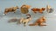 Vintage Britains Flock-Covered Lead Farm & Zoo Animals Carousel 9