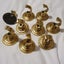 Solid brass antique curtain rod holders x9 Carousel 2