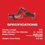Milwaukee M18FHZ-0 M18 FUEL 18V Lithium-Ion Brushless HACKZALL Reciprocating Saw Carousel 6
