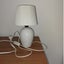 WHITE BEDSIDE TABLE LAMP Carousel 1