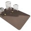 Elosung Brown Kitchen Drying Mat Super Absorbent Dish & Cup Drainer Pad 40X50cm Carousel 1