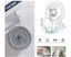 Wreath Hanger, Large Clear Reusable Heavy Duty Wreath Hanger Suction Cup with Carousel 3