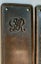Antique Bronze GR (George Rex?) Plaque Fixtures Carousel 6