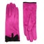 Dents Women s Velour-Lined Faux Suede Gloves with Trim and Bow Carousel 2