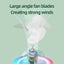 White Rgb Desktop Fan Usb Rechargeable 3 Speed 180A Adjustable Led Light Portab Carousel 4