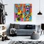 Framed $1 RESERVE 1 Panel Canvas Art Print - Pop Art - Dog Fashion Carousel 3