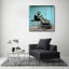 Framed $1 RESERVE 1 Panel Canvas Art Print - Banksy Carousel 2