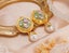 Hand-painted Enamel Monet Garden Pearl Earrings. Unique Bridesmaid Gift Carousel 4