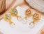 Hand-painted Enamel Monet Garden Pearl Earrings. Unique Bridesmaid Gift Carousel 6