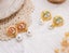Hand-painted Enamel Monet Garden Pearl Earrings. Unique Bridesmaid Gift Carousel 7