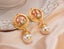 Hand-painted Enamel Monet Garden Pearl Earrings. Unique Bridesmaid Gift Carousel 3