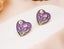 Vintage Hand-painted Enamel Flower Stud Earrings. Floral Jewelry for her Carousel 3