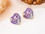 Vintage Hand-painted Enamel Flower Stud Earrings. Floral Jewelry for her Carousel 4