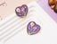 Vintage Hand-painted Enamel Flower Stud Earrings. Floral Jewelry for her Carousel 5