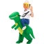 Green Inflatable Dinosaur Rider Size 100-125CM Carousel 4