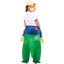 Green Inflatable Dinosaur Rider Size 100-125CM Carousel 6