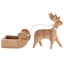 Papoose Wooden Reindeer with Sleigh Carousel 1