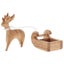 Papoose Wooden Reindeer with Sleigh Carousel 2