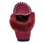 Merino Sheepskin Moccasins in Burgundy Colour Carousel 3