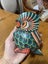 A beautiful wood carved owl with good painting. Carousel 6