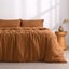 Dreamaker Superfine Washed Microfibre Duvet Cover Set Rust King Bed Carousel 10