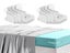 2X 4Pcs Bed Sheet Holder with Lock Strip Fitted Sheet Straps Carousel 1