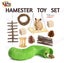 10pcs Hamster Toys Set Guinea Pig Carousel 1