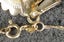 Attractive Vintage Solid 14K Gold & Garnet Pendant & Chain Carousel 4