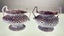 A Beautiful Pair of Vintage Millefiori Murano Urn Vases Carousel 2